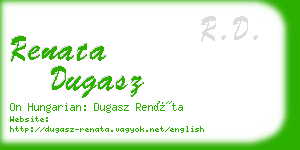 renata dugasz business card